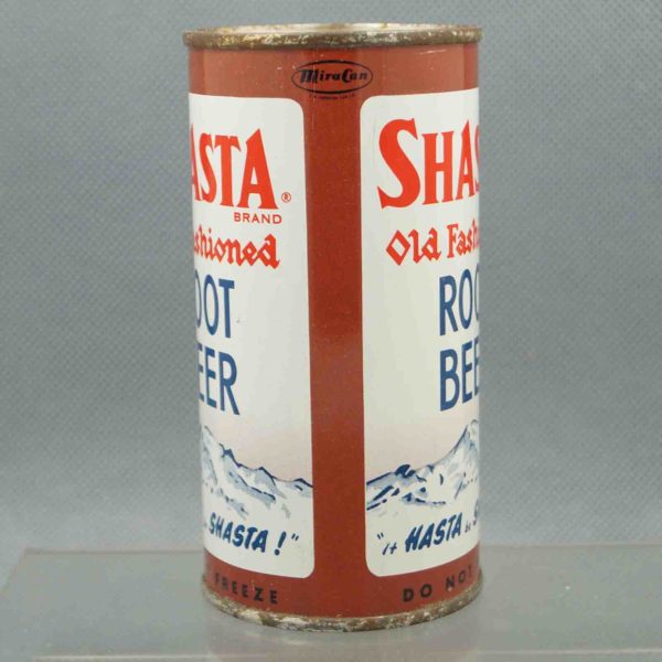 shasta rootbeer s420-9 flat top soda can 2