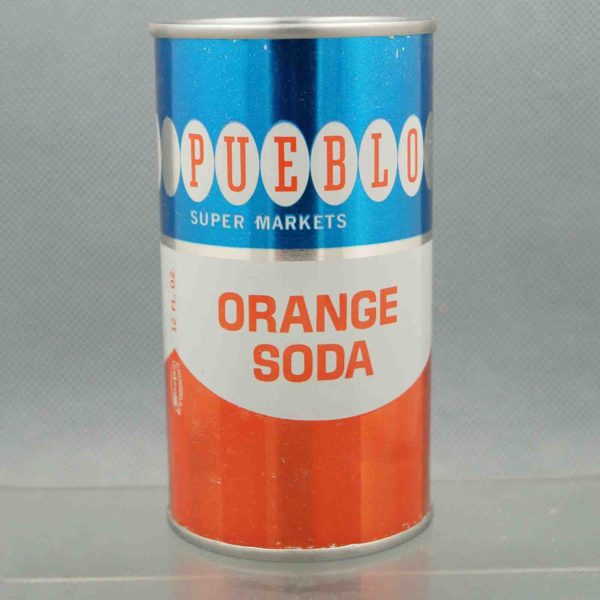 pueblo orange flat top soda can 3