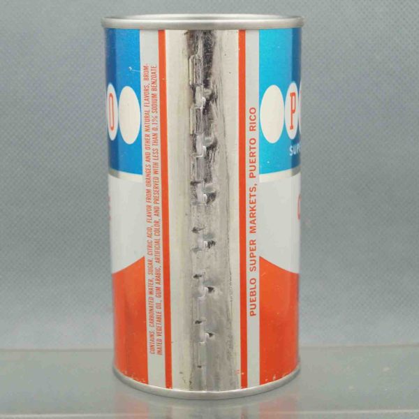 pueblo orange flat top soda can 4