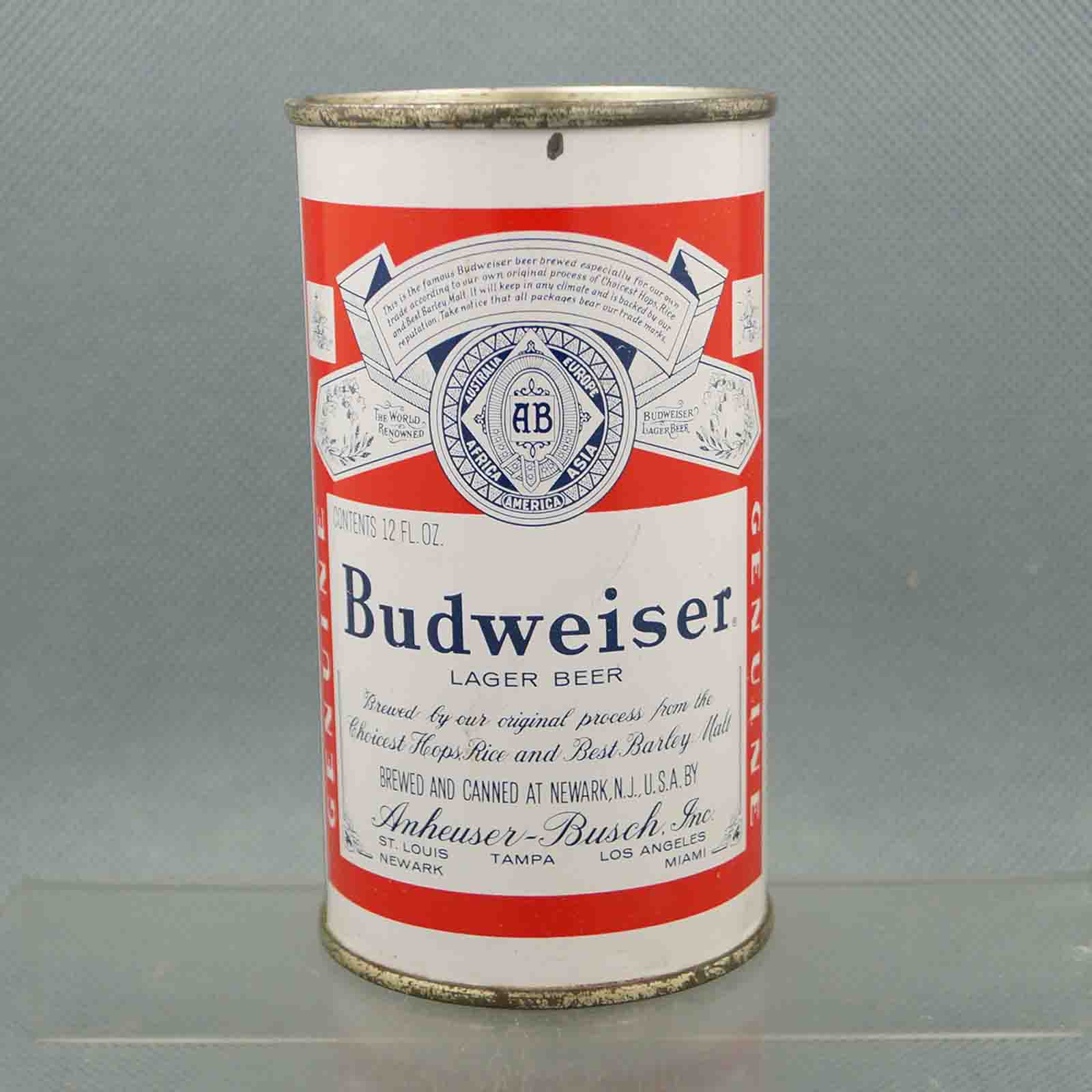 budweiser 44-34 flat top beer can 1