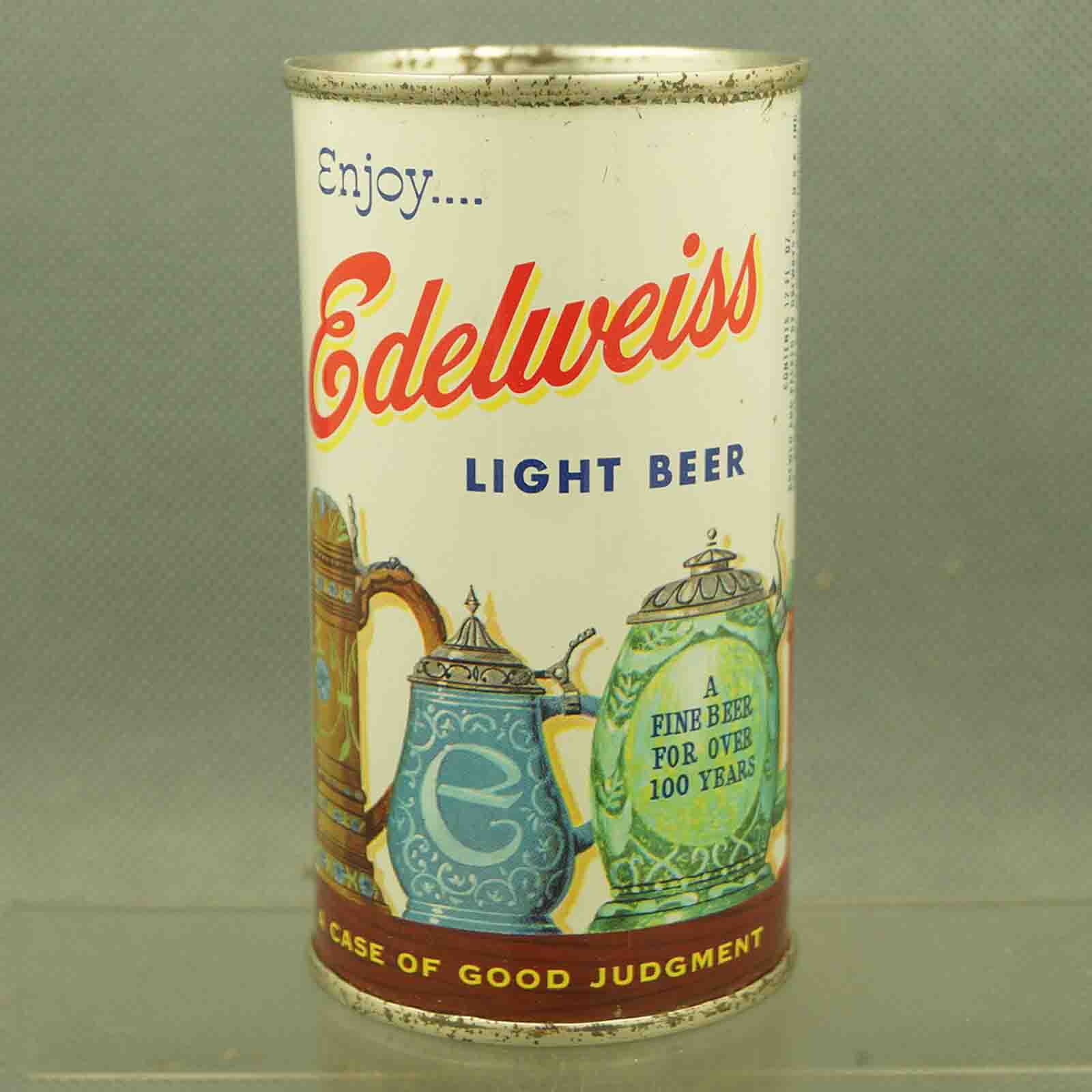 edelweiss 59-12 flat top beer can 1