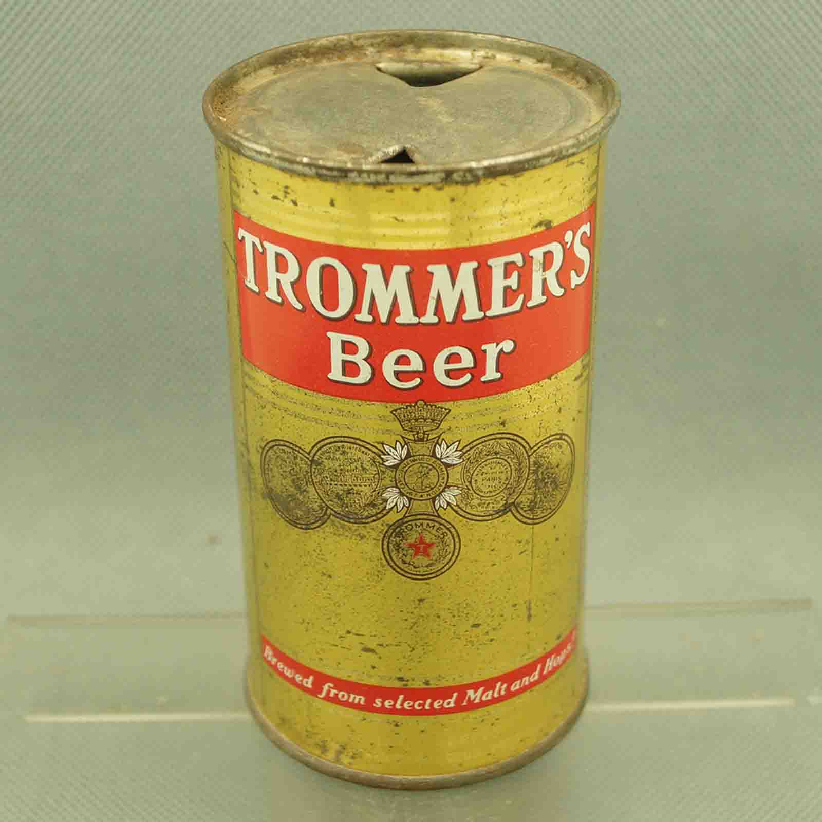 trommers 139-38 flat top beer can 1
