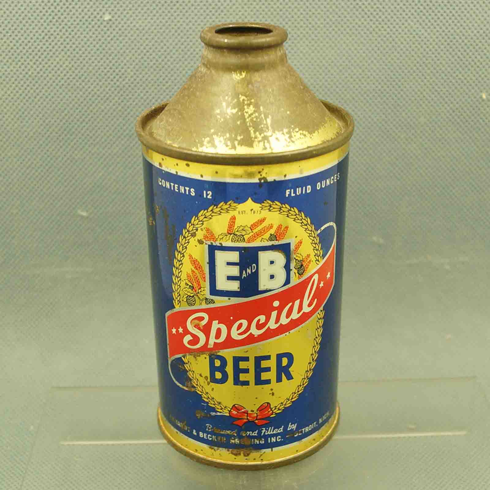 EB 160-16 cone top beer can 1