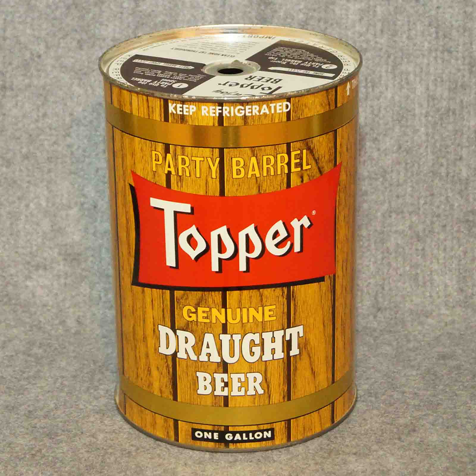 topper 246-11 gallon beer can 1