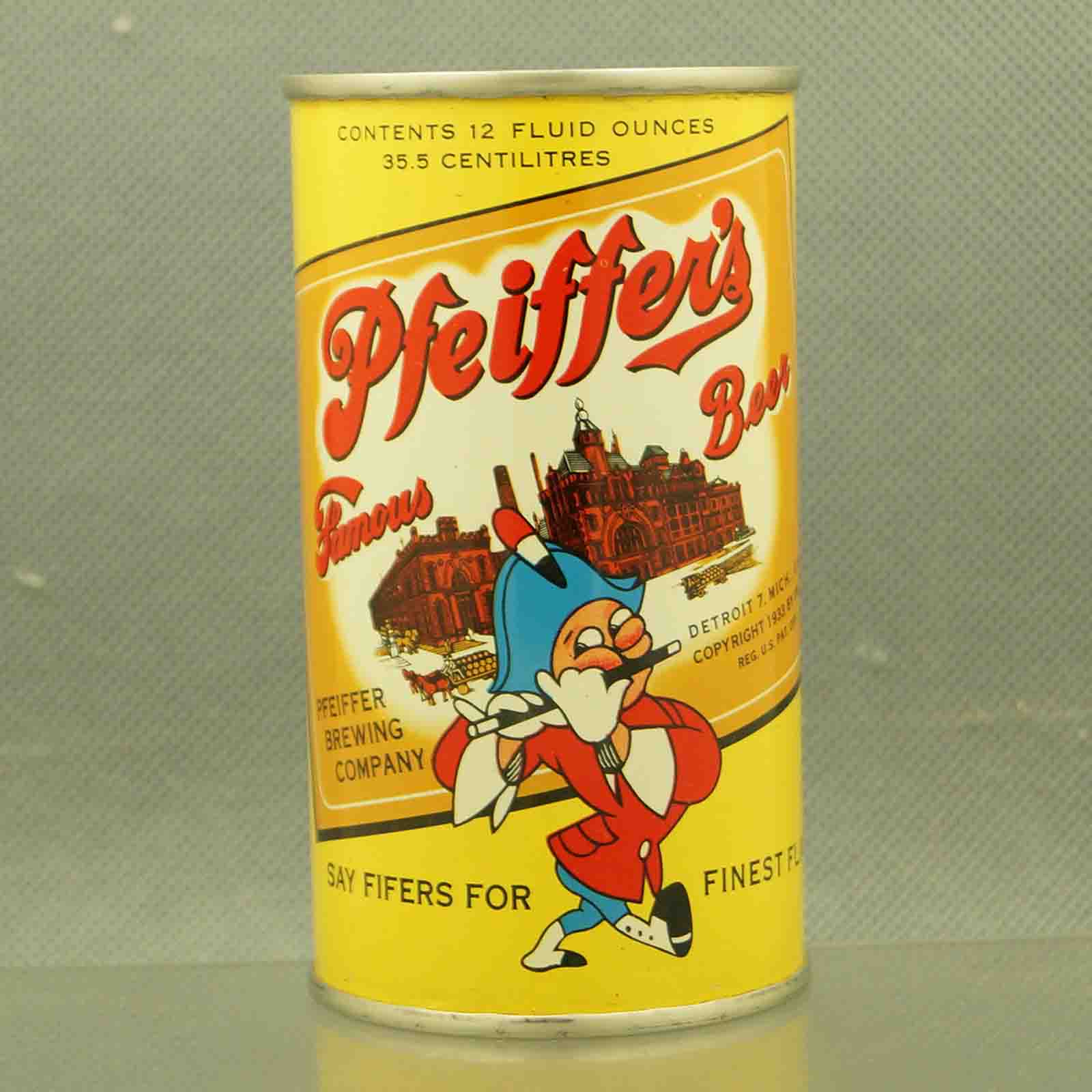 pfeiffers 114-1 flat top beer can 1