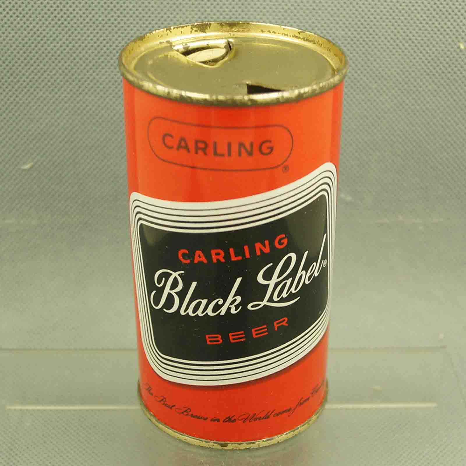 black label 37-40 flat top beer can 1