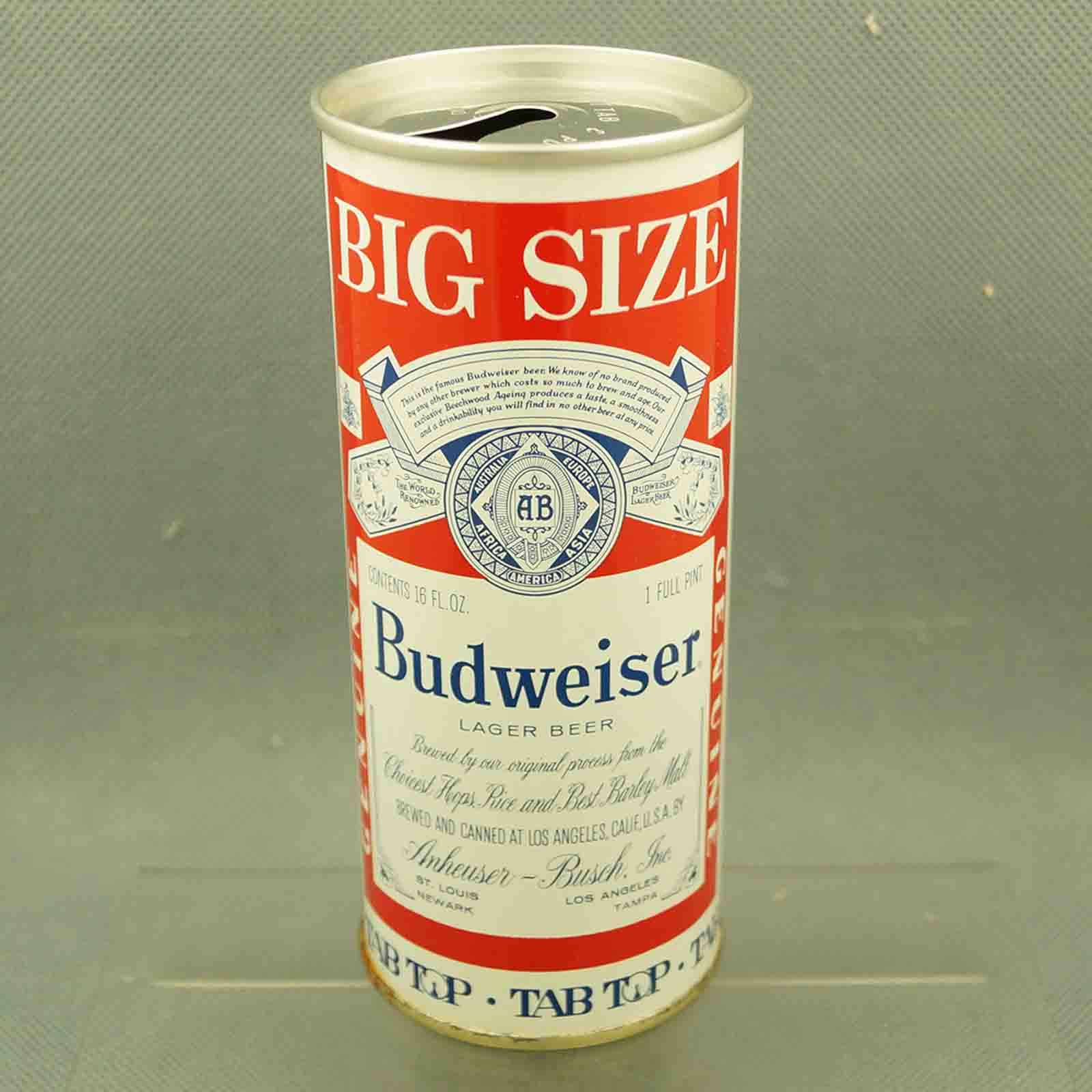 budweiser 142-22 pull tab beer can 1