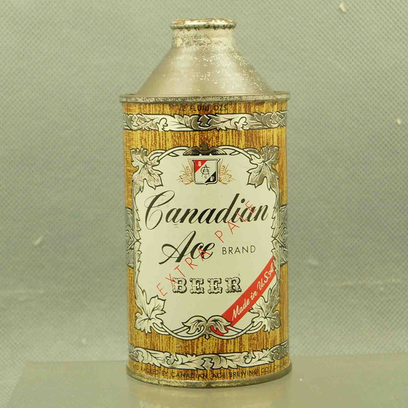 canadian ace 156-13 cone top beer can 1