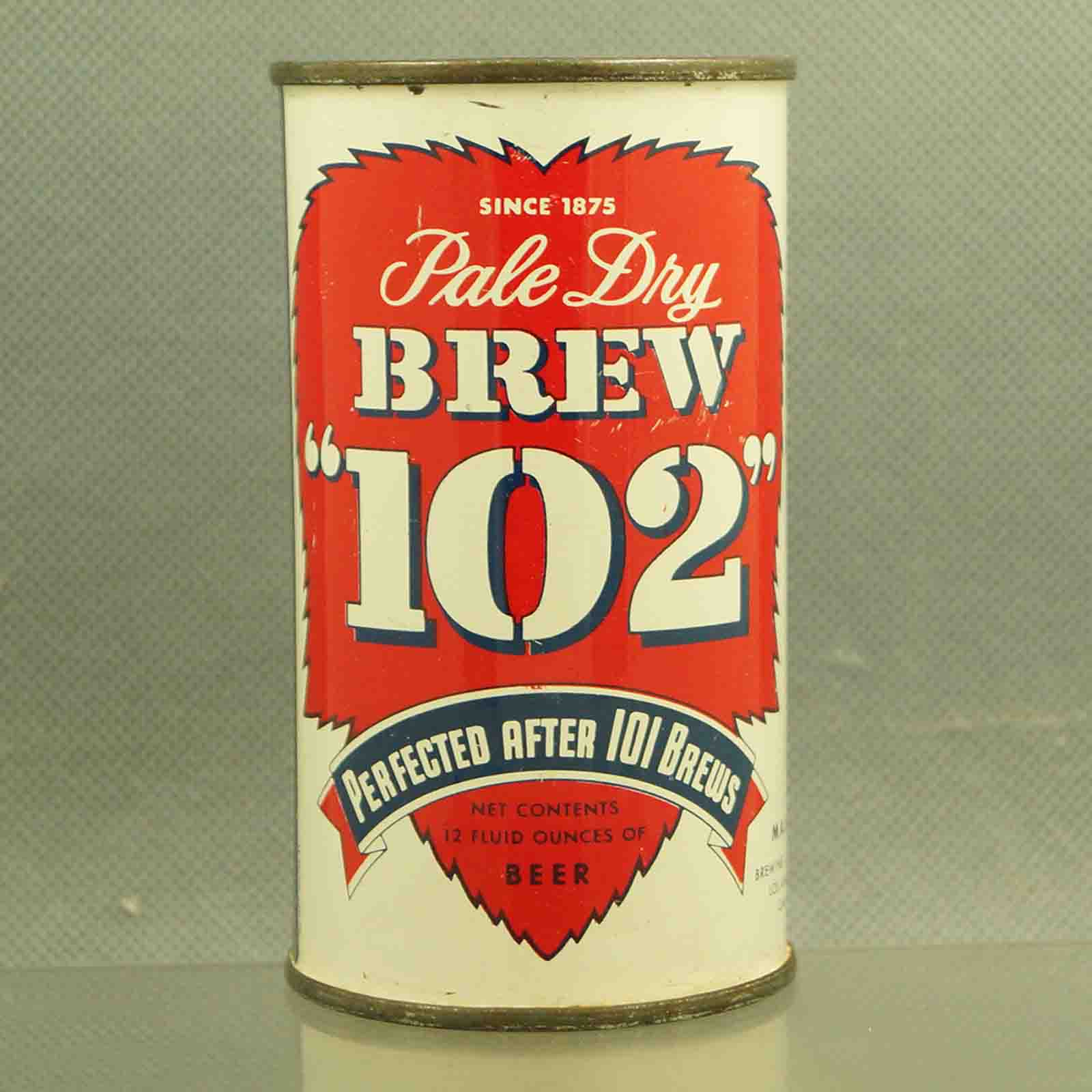 brew 102 41-33 flat top beer can 1