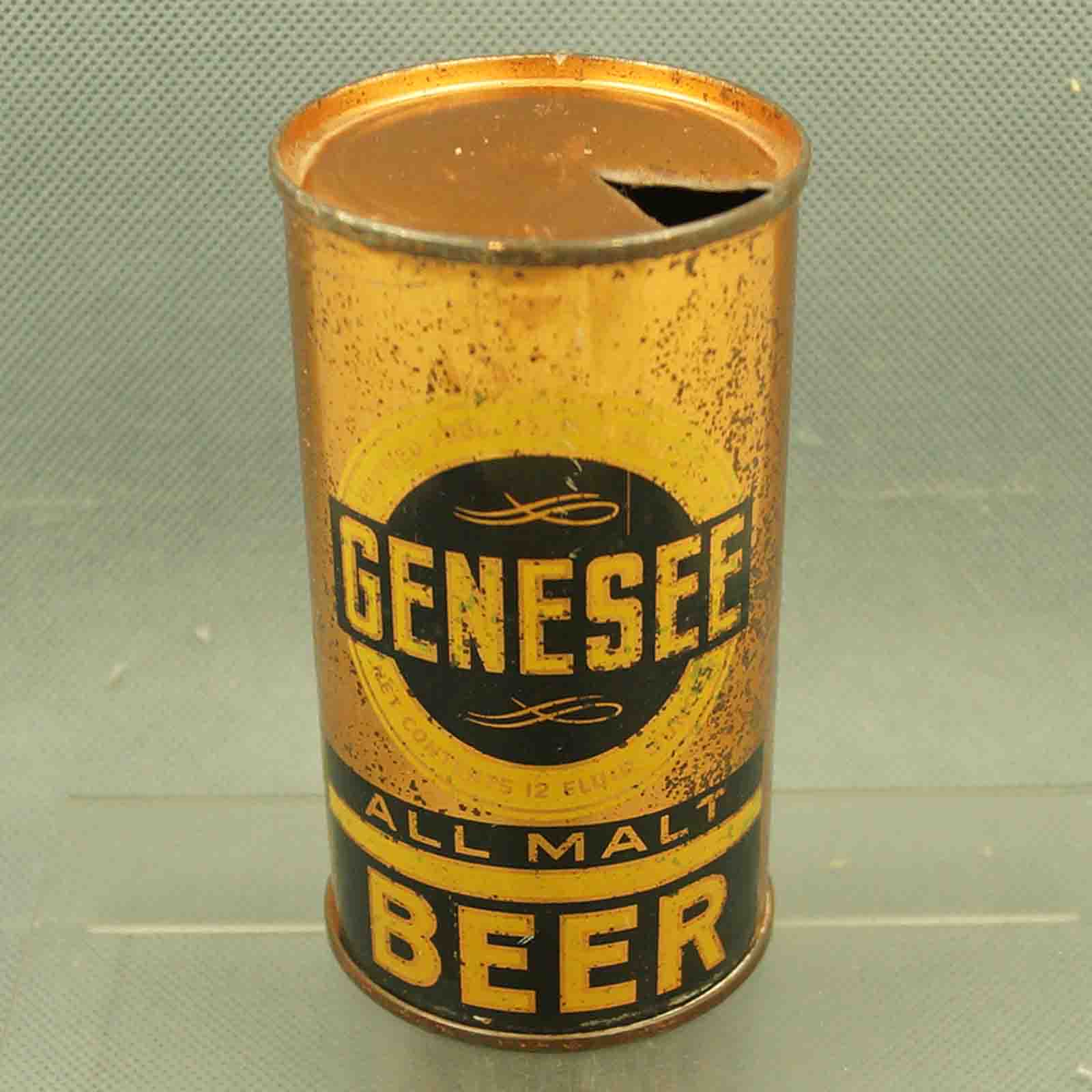 genesee 68-28 flat top beer can 1