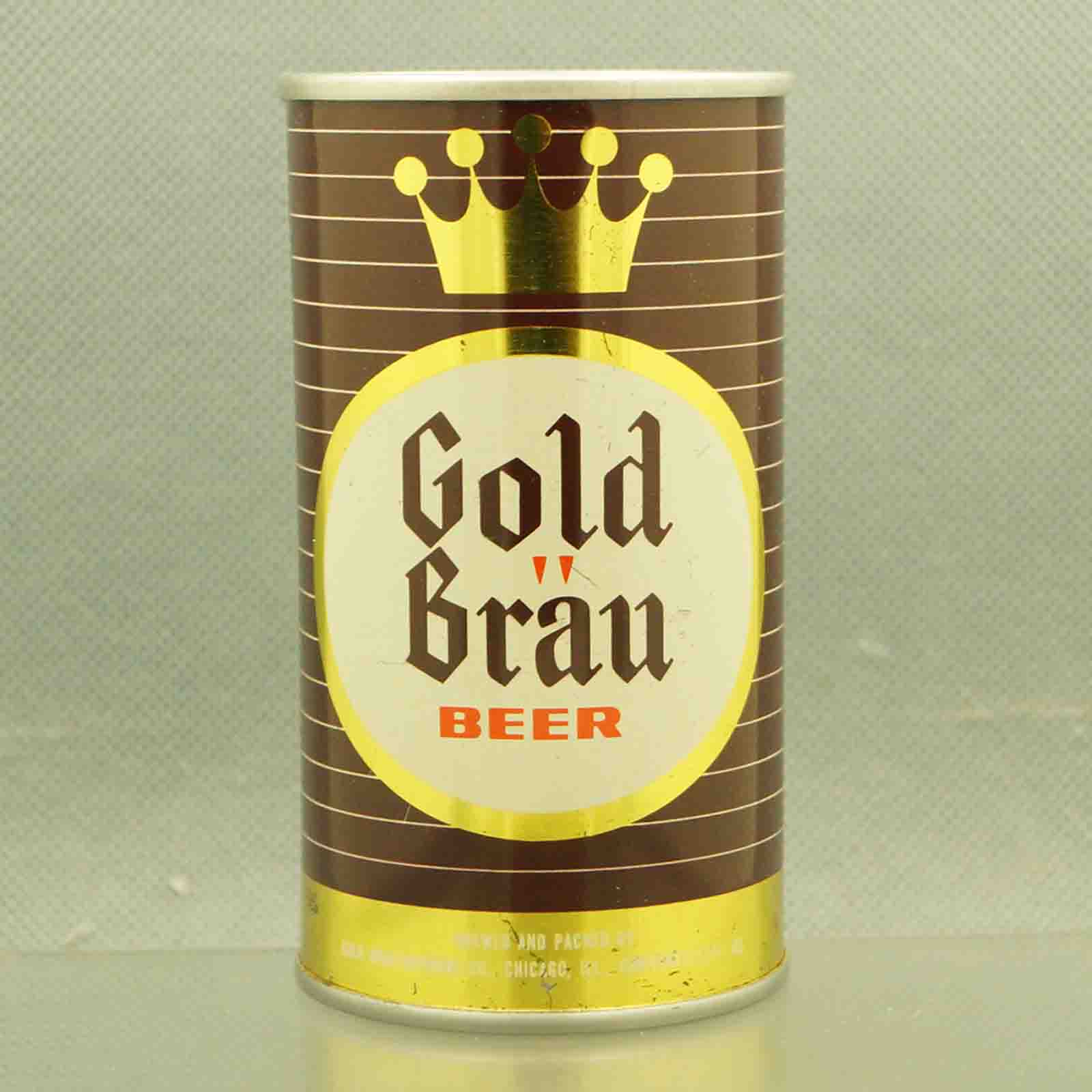 gold brau 69-26 flat top beer can 3