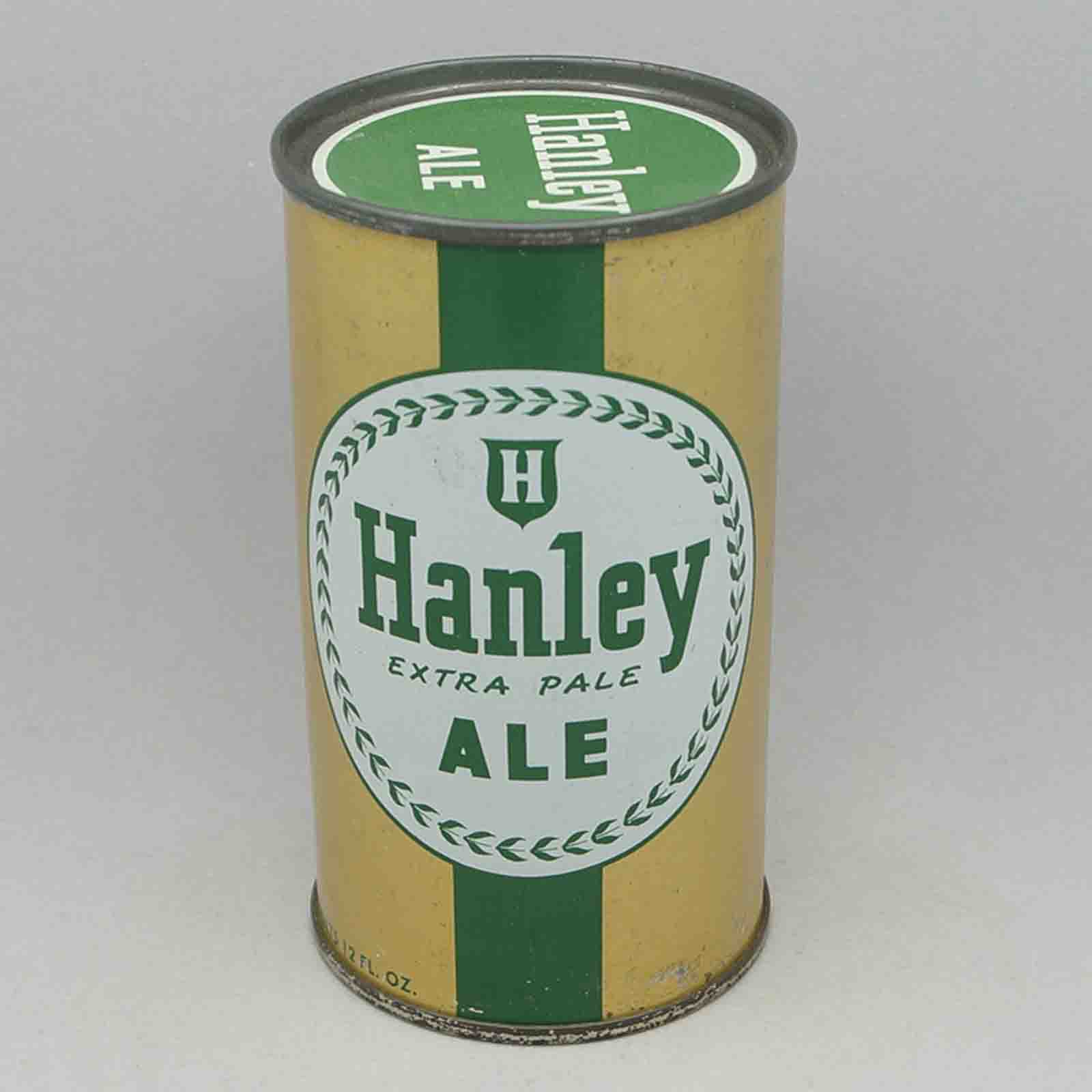 hanley ale 80-4 flat top beer can 1