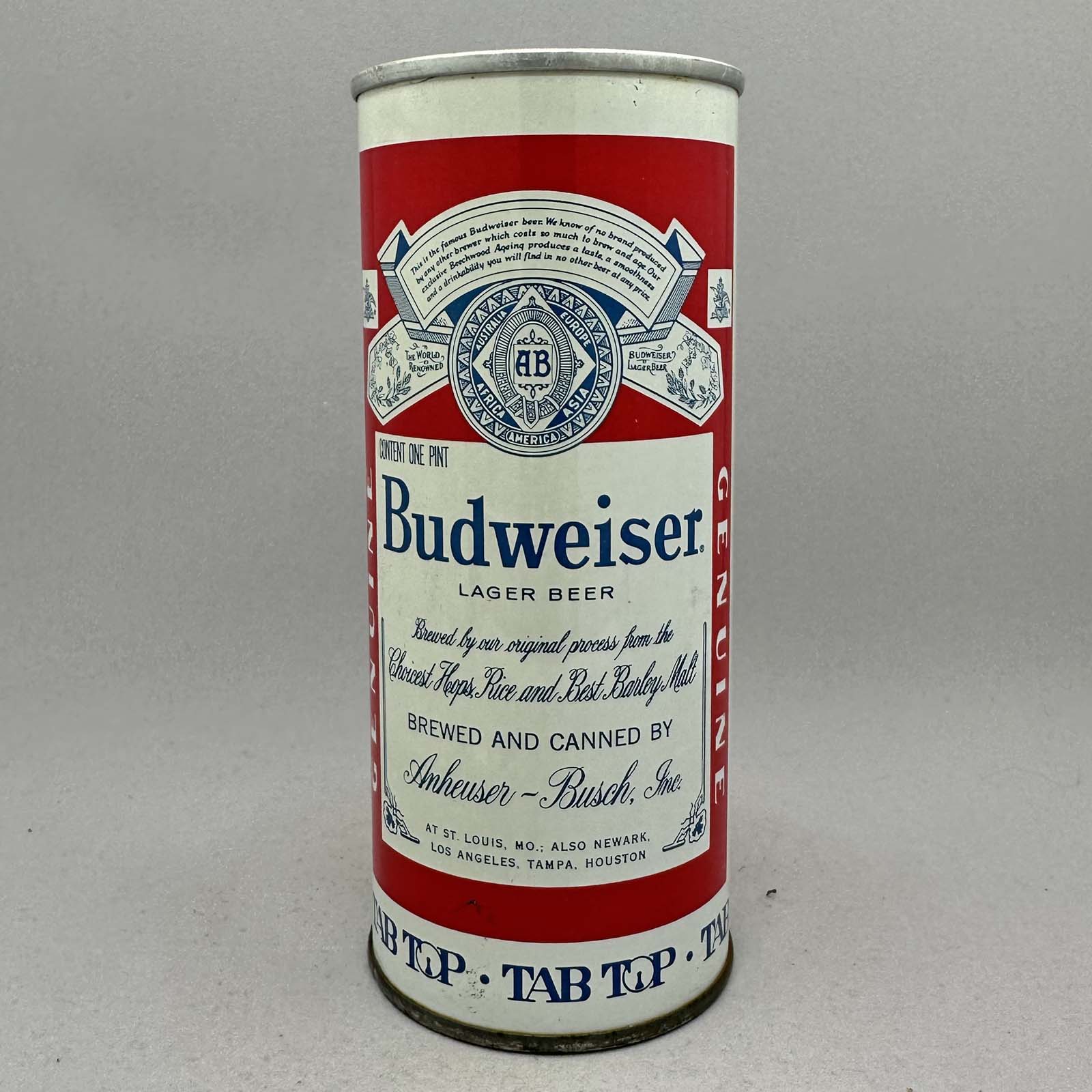 budweiser 143-6 pull tab beer can 3