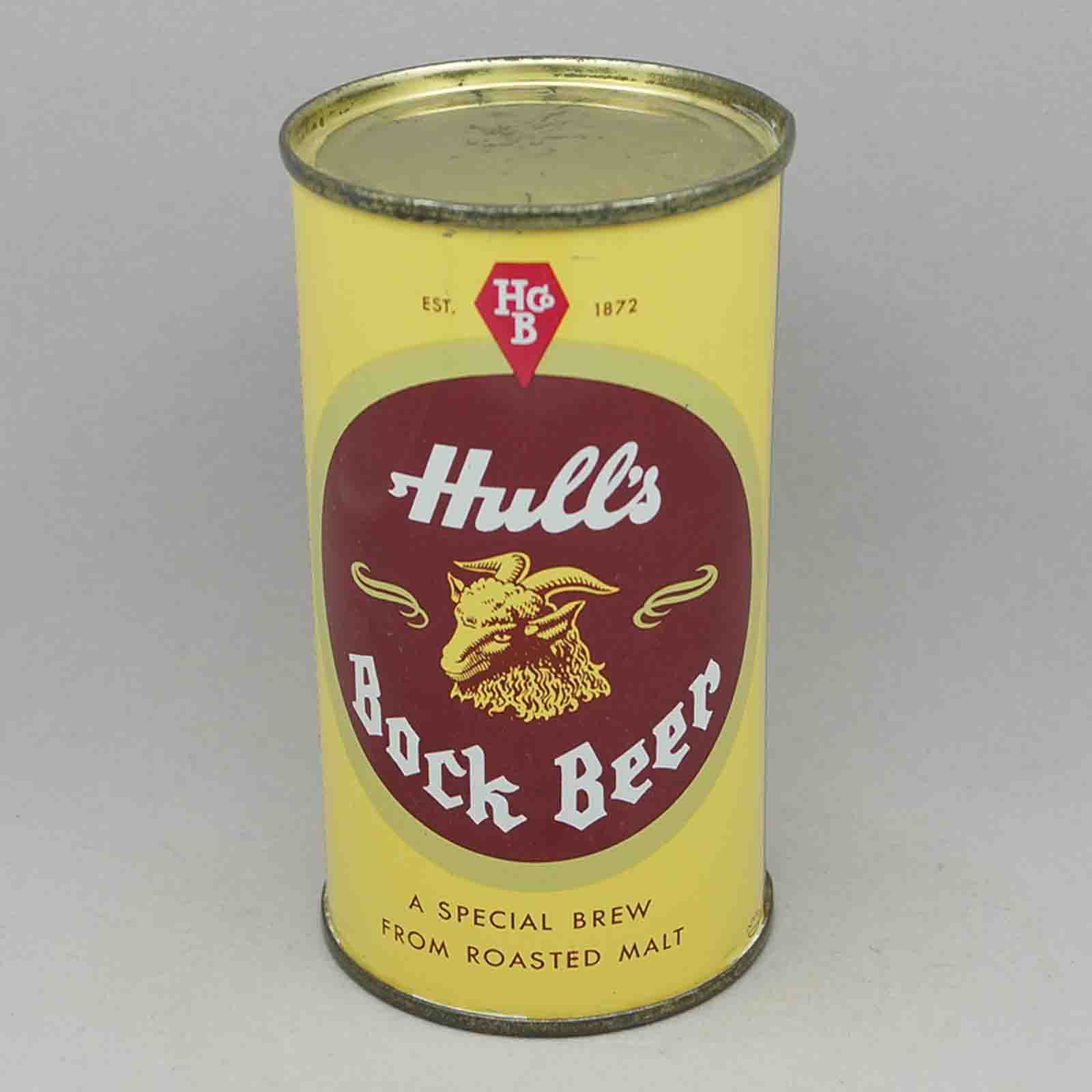 hulls bock 84-28 flat top beer can 1