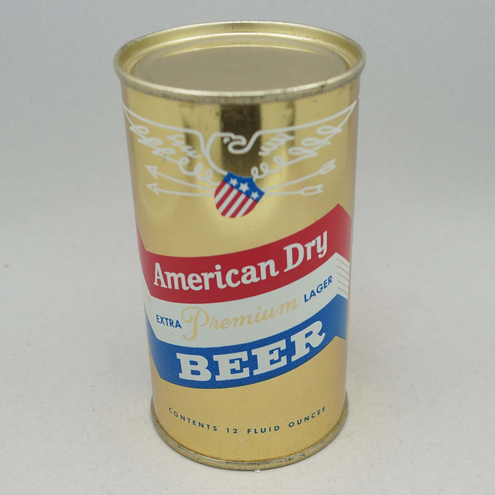 american dry 31-20 flat top beer can 3