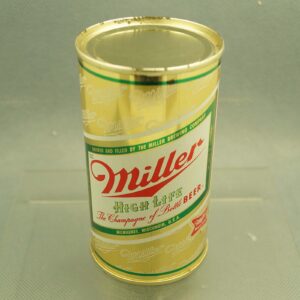 miller 100-2 flat top beer can 1